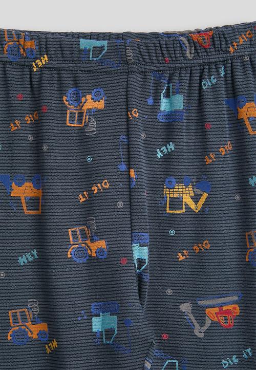 Pop Candy - Pj set - navy/mustard/multi