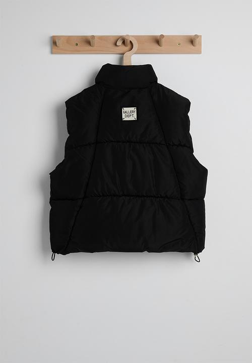 Pop Candy - Padded funnel neck vest - black