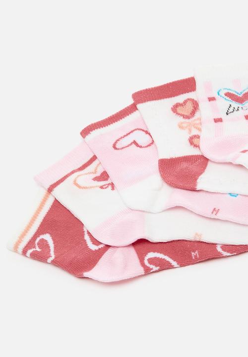 Pop Candy - 5 pack crew socks - pink/multi