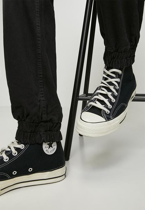 Brave Soul - Cuffed Carpenter Denim Jean - Charcoal Long Length