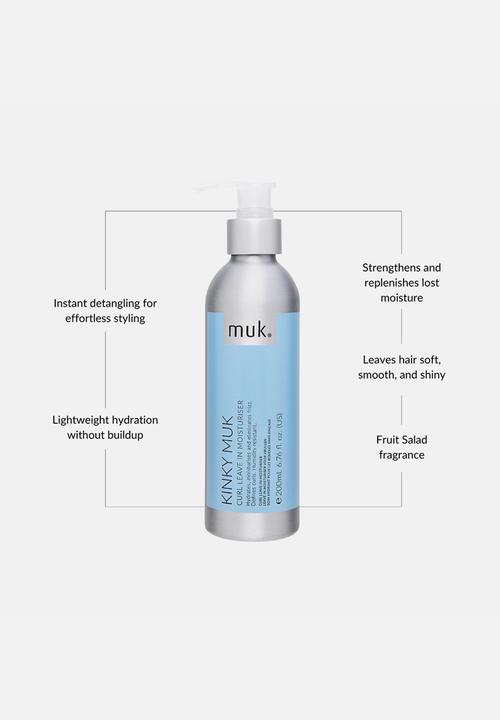MUK Haircare - Kinky muk Leave In Moisturiser - 200ml