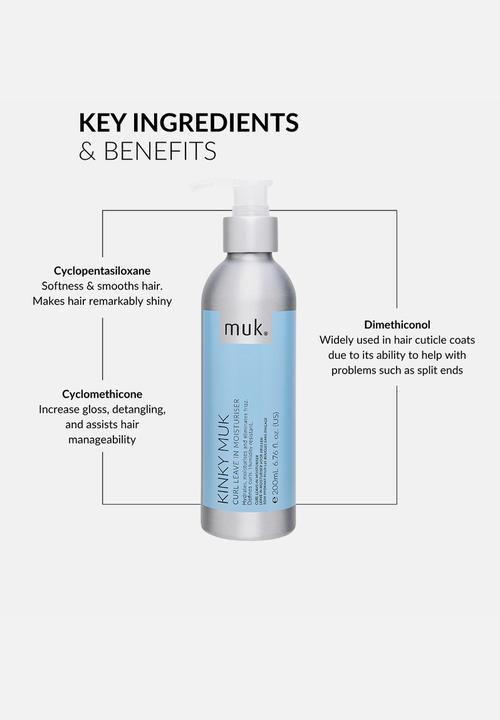 MUK Haircare - Kinky muk Leave In Moisturiser - 200ml