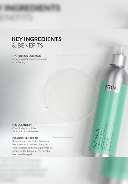 MUK Haircare - Fat Volumising Shampoo - 300ml