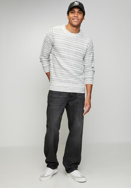 Brave Soul - Wide Fit Denim Jean - Charcoal Wash Regular Length