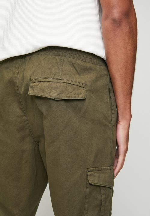 Brave Soul - Cotton Twill Cuff Pant - Light Khaki