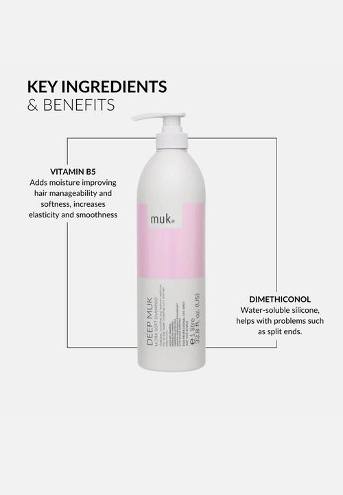 MUK Haircare - Deep muk Ultra Soft Shampoo - 1 Litre