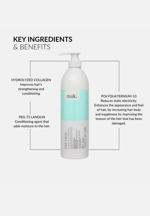 MUK Haircare - Fat muk Volumising Shampoo - 1 Litre