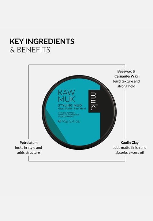 MUK Haircare - Raw Styling Mud - 95g
