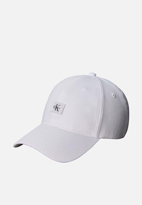 Calvin Klein - Monologo Woven Patch Bb Cap - Bright White