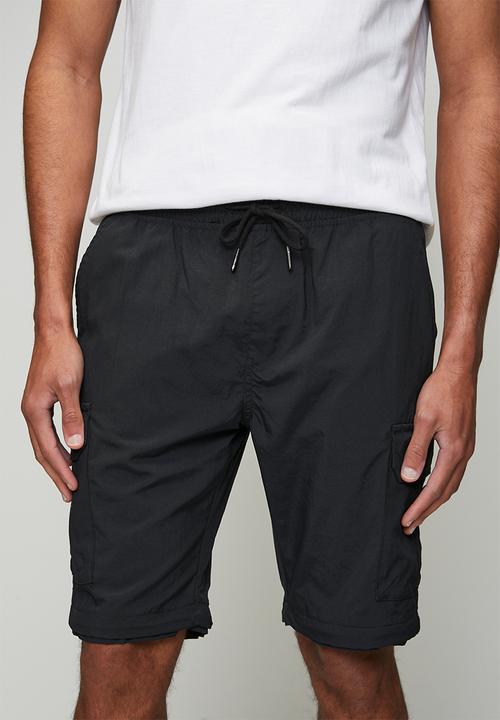 Brave Soul - Taslan Cargo Pant - Black