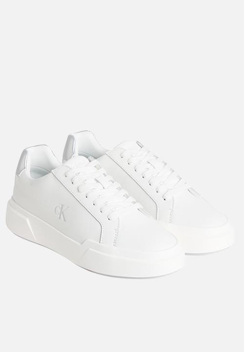 Calvin Klein - Chunky Cupsole Lace Up - Bright White/Silver