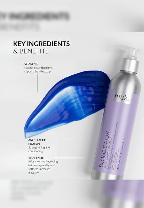 MUK Haircare - Blonde Toning Shampoo - 300ml