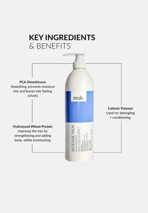 MUK Haircare - Intense Repair Shampoo - 1l