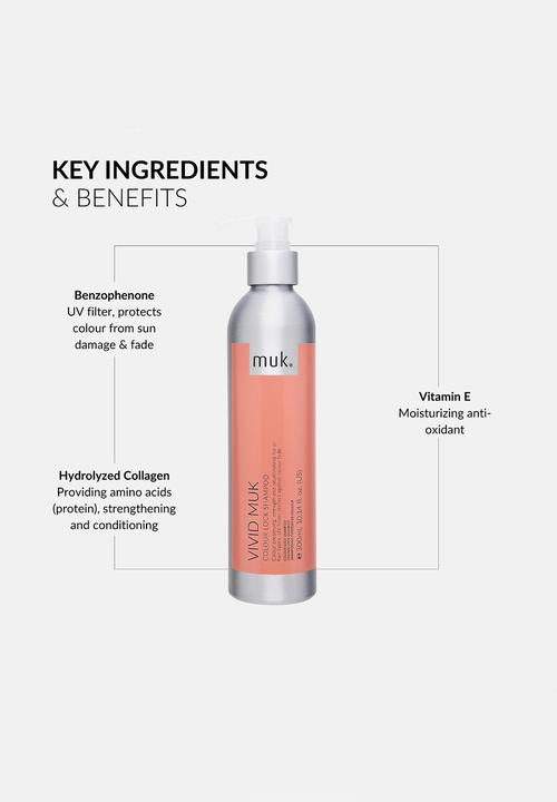 MUK Haircare - Vivid Colour Shampoo - 300ml