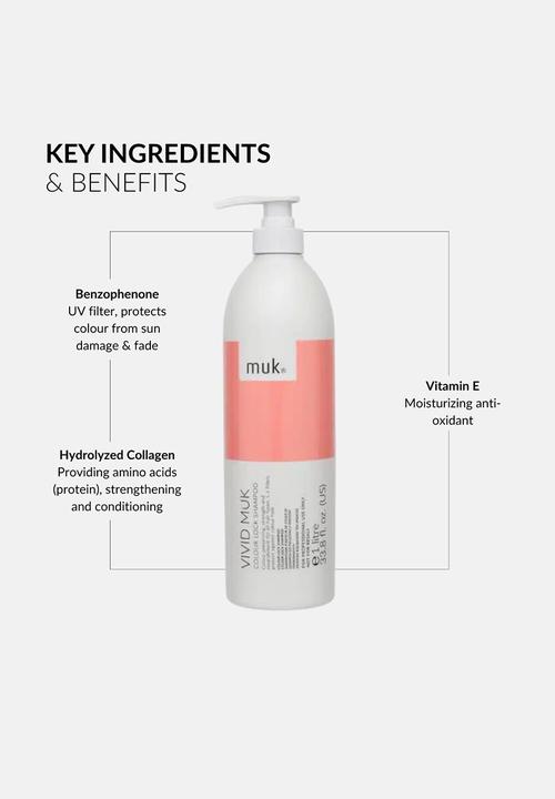 MUK Haircare - Vivid Colour Shampoo - 1l