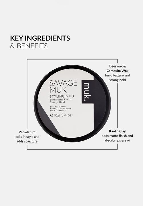 MUK Haircare - Savage Styling Mud - 95g