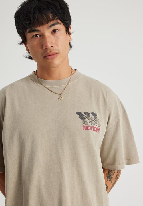 Factorie - Notion Vintage Graphic Tshirt - Ntn Washed Quarry Stone/Oblivion