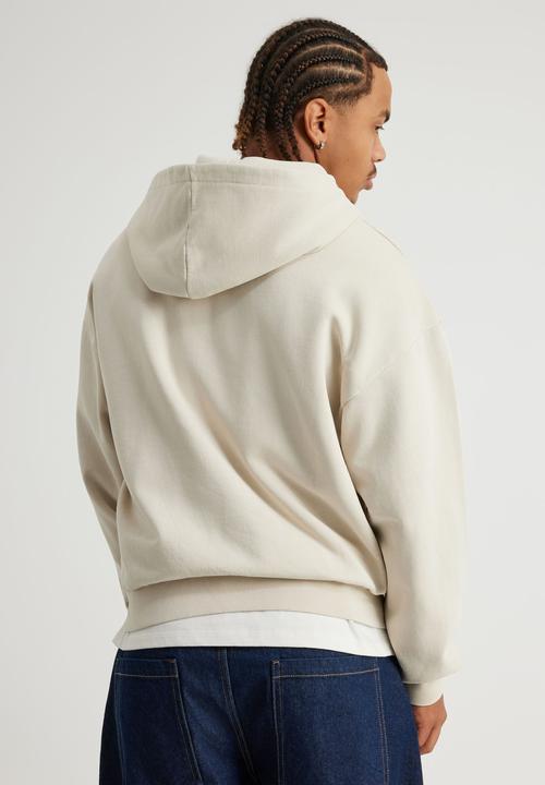 Factorie - Notion Zip Thru Hoodie - Ntn Washed Pebble/Ntn Logo