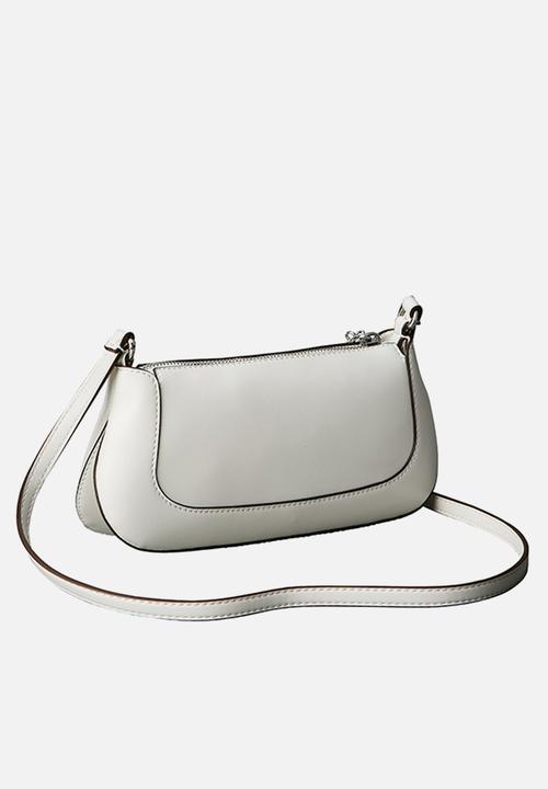 Calvin Klein - Hardware zip crossbody- lily white