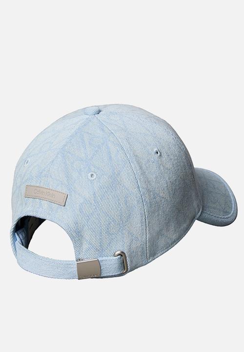 Calvin Klein - Denim Emblem Burnout W Patch Cap - Light Wash Denim