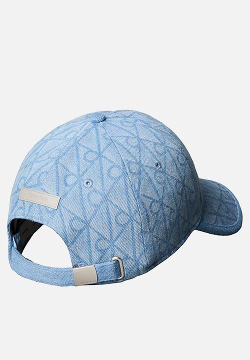 Calvin Klein - Denim Emblem Burnout W Patch Cap - Vintage Denim