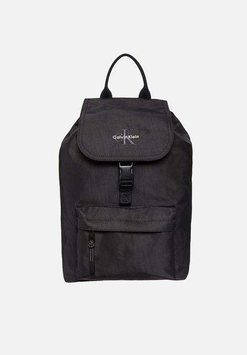 Calvin Klein - Bold Mini Flap Backpack - Black
