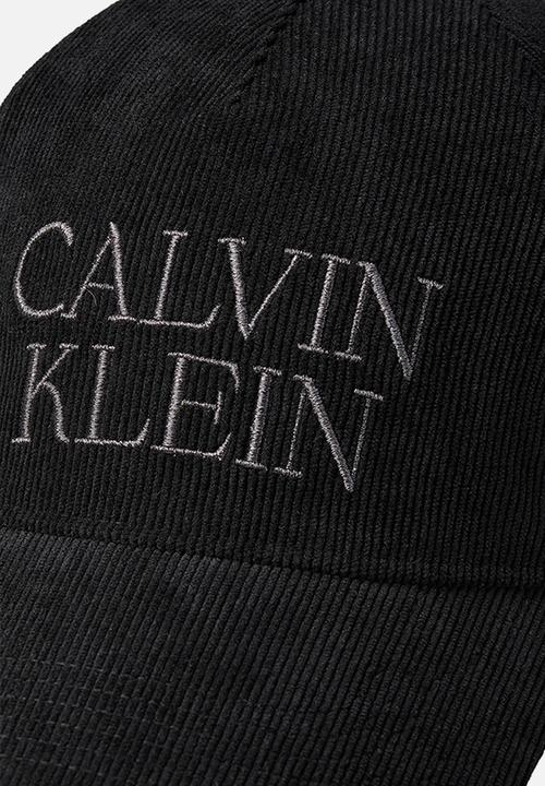 Calvin Klein - Corduroy Graphic 5 Panel Cap - Black
