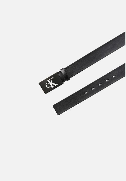 Calvin Klein - Ck Plaque Smooth 35Mm - Black/Matte Black