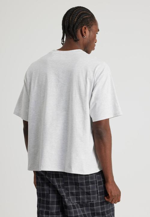 Factorie - Open Gallery Box Fit Tshirt - Og Silver Marle/Front Text