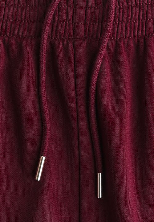 H&M - Sweatpants - burgundy