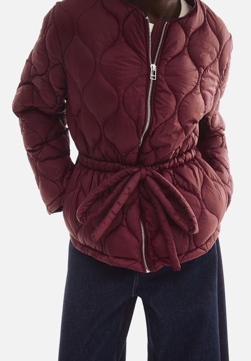 H&M - Quilted jacket - burgundy