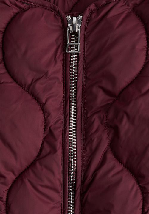 H&M - Quilted jacket - burgundy