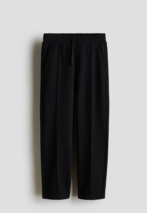 H&M - Tapered piqu? trousers - black