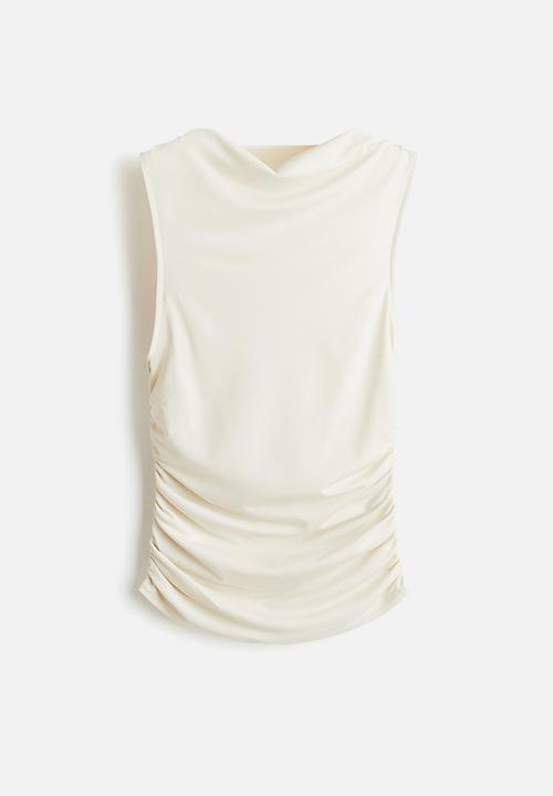 H&M - Draped top - cream