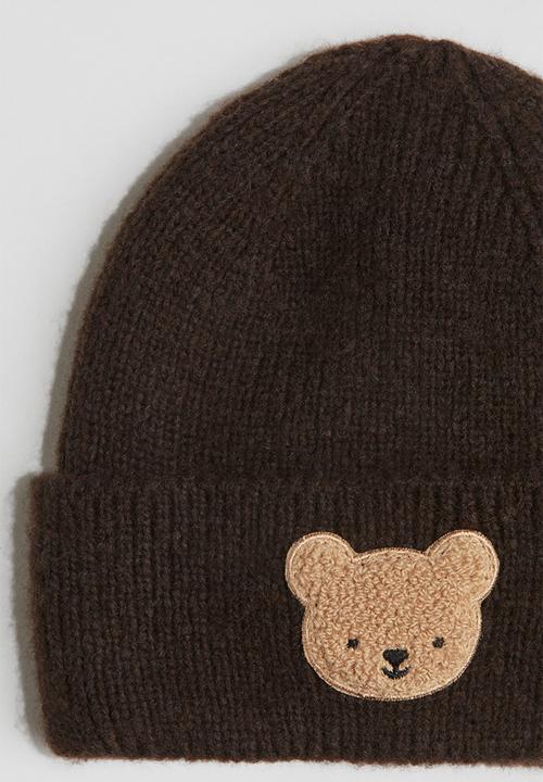 H&M - Appliqued beanie - brown