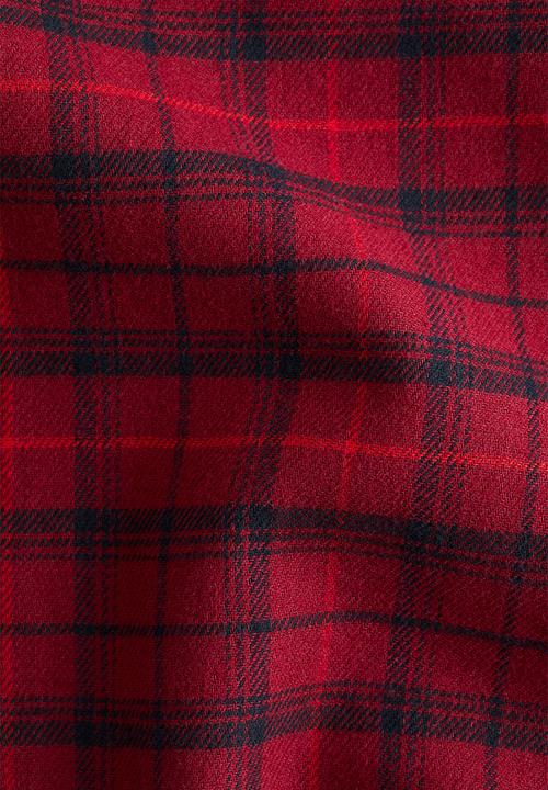 H&M - Relaxed fit flannel trousers - red checked