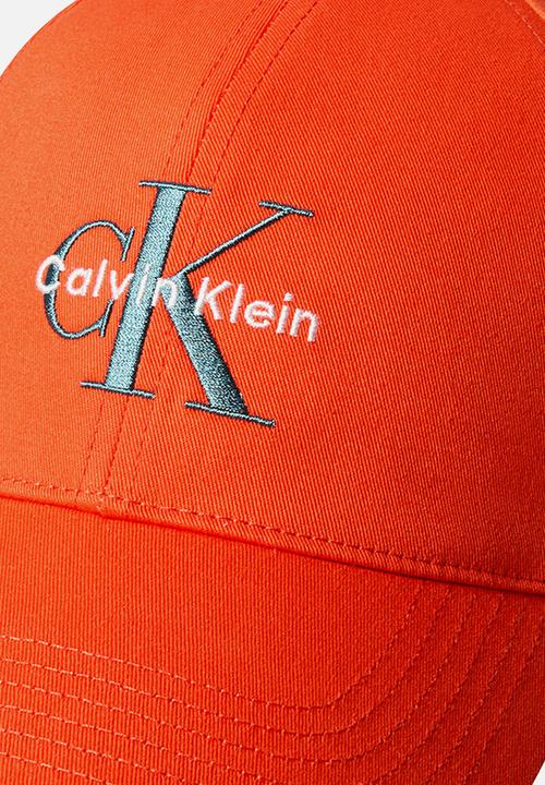 Calvin Klein - Monologo Embroidery Baseball Cap - Orange Horizon