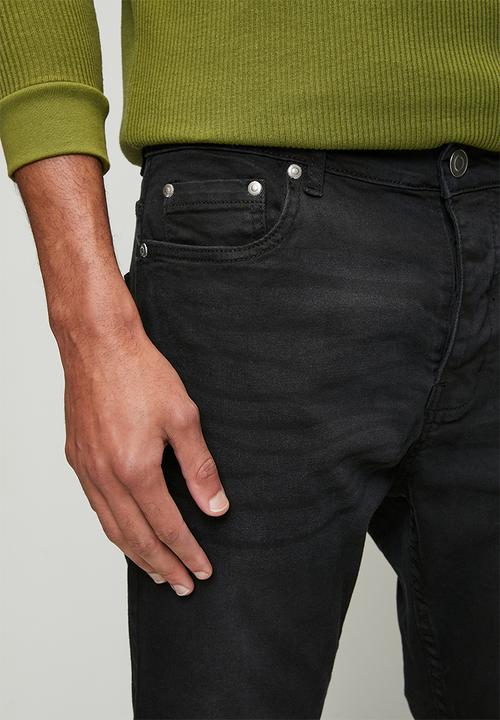 Brave Soul - Denim Skinny Fit Jean - Charcoal Reg Length