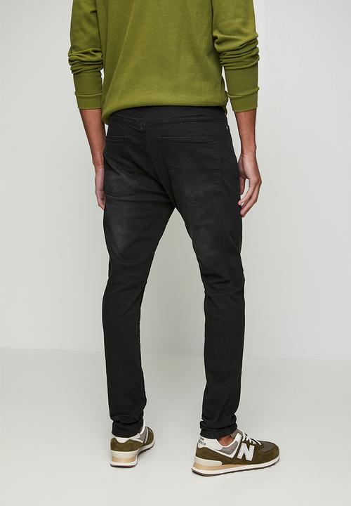 Brave Soul - Denim Skinny Fit Jean - Charcoal Reg Length