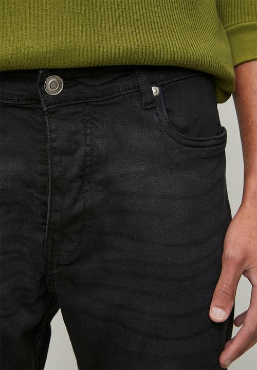 Brave Soul - Denim Skinny Fit Jean - Charcoal Reg Length