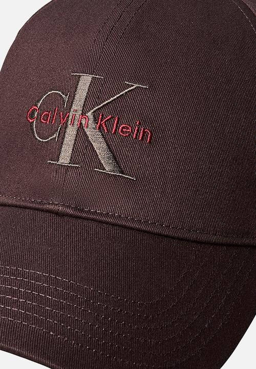 Calvin Klein - Monologo Embroidery Baseball Cap - Rich Brown