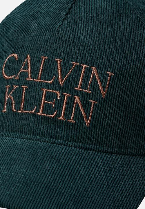 Calvin Klein - Corduroy Graphic 5 Panel Cap - Navy Teal