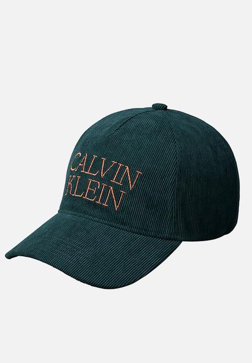 Calvin Klein - Corduroy Graphic 5 Panel Cap - Navy Teal
