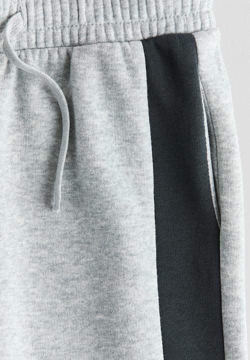 H&M - Colour-blocked joggers - light grey marl