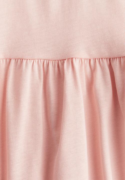 H&M - Printed cotton jersey dress - pink/lilo & stitch