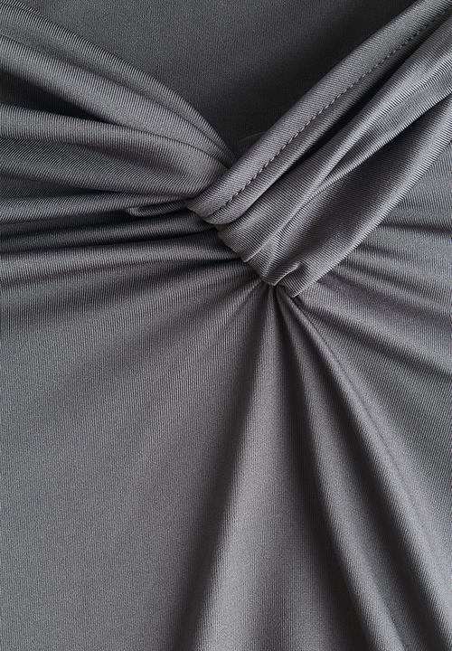 H&M - Twist-detail top - grey