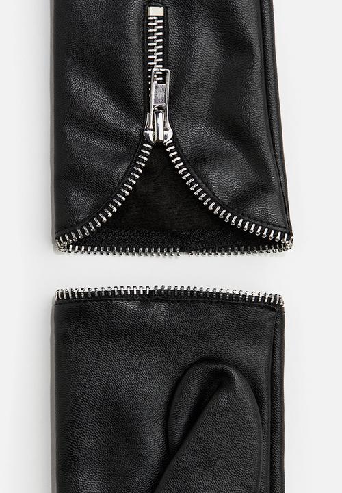 H&M - Zipped gloves - black