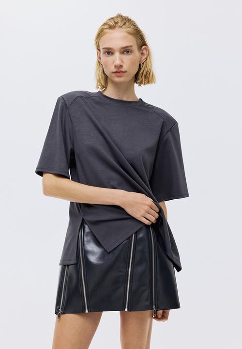H&M - Modal-blend top - dark grey