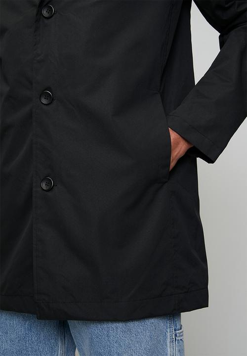 Brave Soul - Double Layer Overcoat - Black