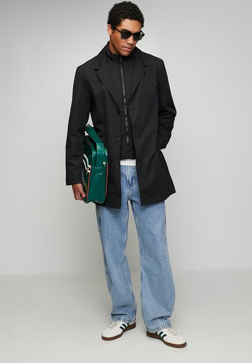 Brave Soul - Double Layer Overcoat - Black